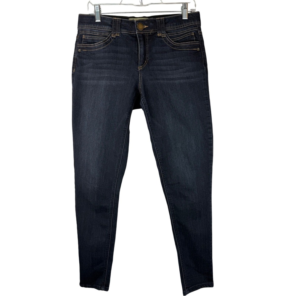 Democracy Womens Ab Solution Skinny Jeans Dark Indigo Blue Size 6 B1248BBTX